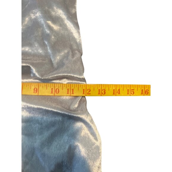 Lucy in the Sky Love Affair Velvet Dress in Silver Blue size small - Picture 9 of 10